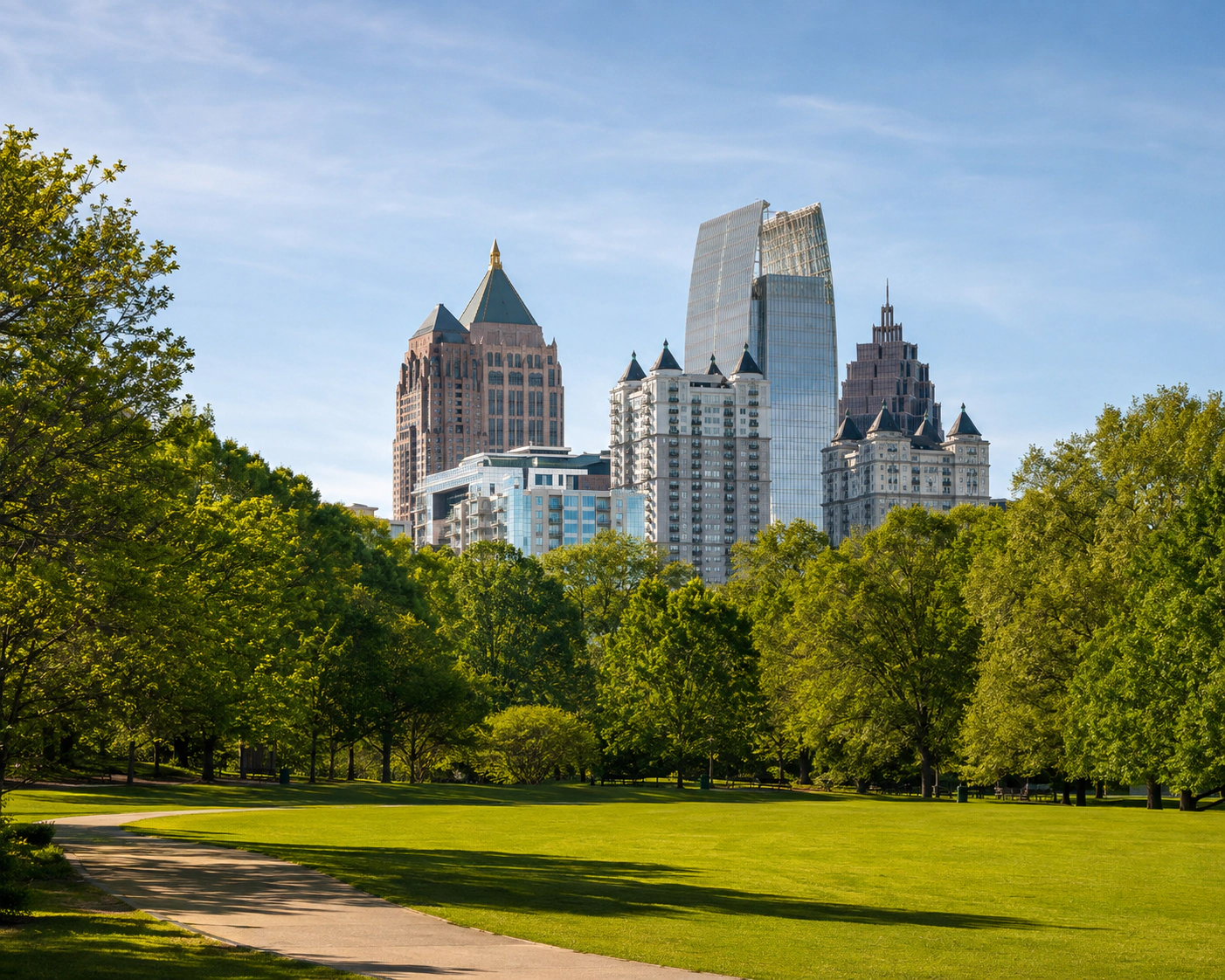 A representative city view in Georgia.