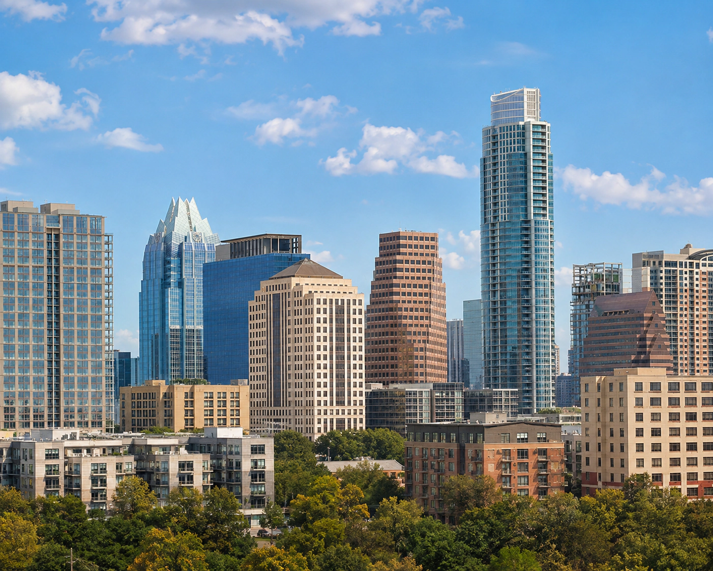 A representative city view in Texas.