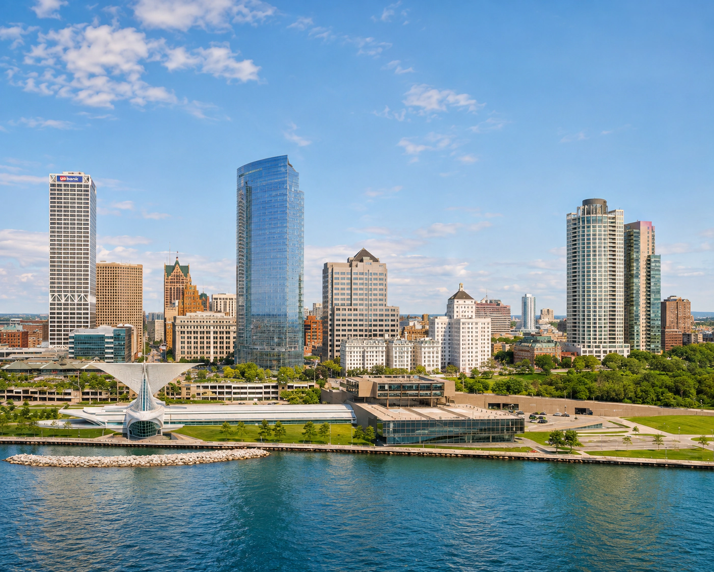 A representative city view in Wisconsin.