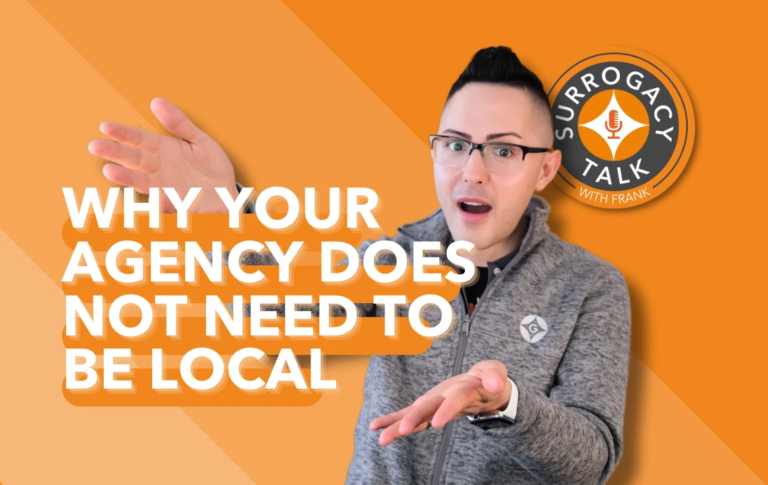 Surrogacy Talk graphic about whether a surrogacy agency needs to be local