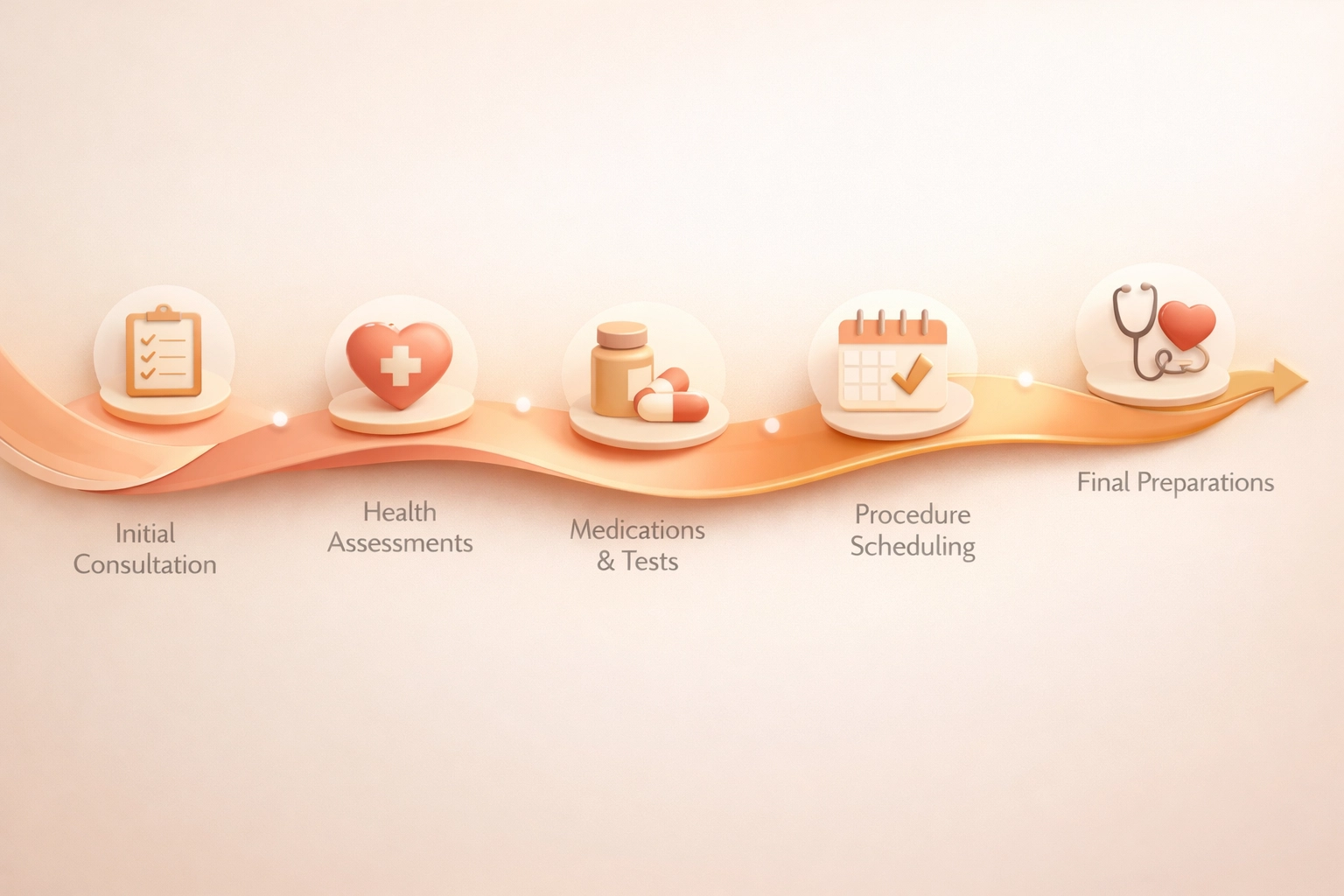 Minnesota surrogacy timeline visualization showing journey phases from application to delivery