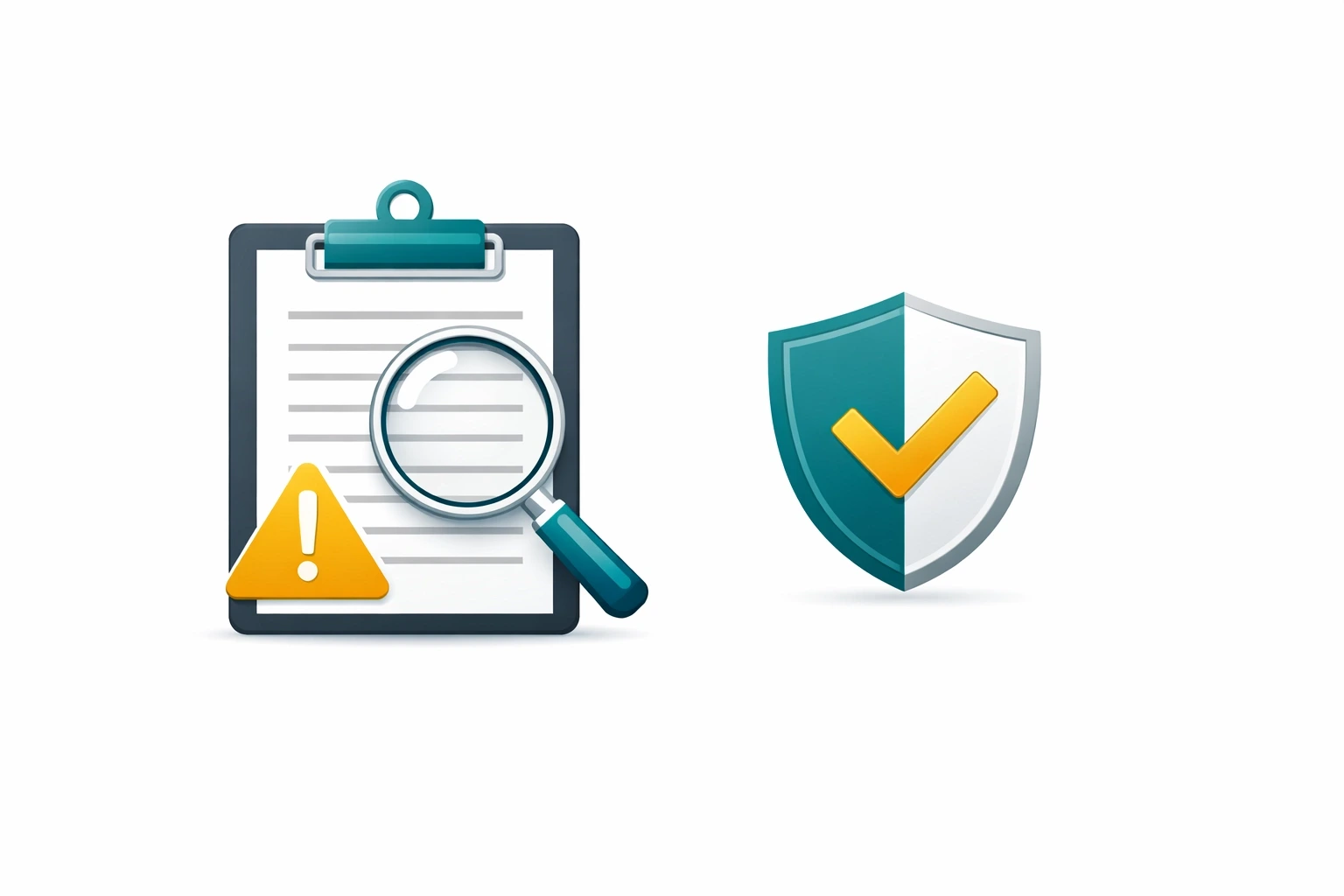 Insurance red flag warning and policy review graphic