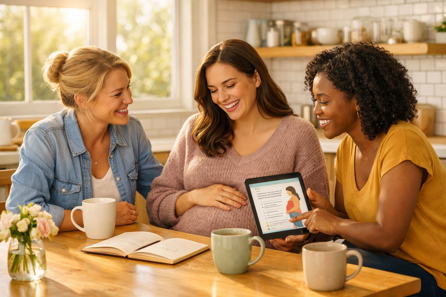 Surrogate receiving support and information from advisors about Minnesota surrogacy process