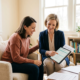 Prospective Surrogate reviewing compensation details with a surrogacy advisor.