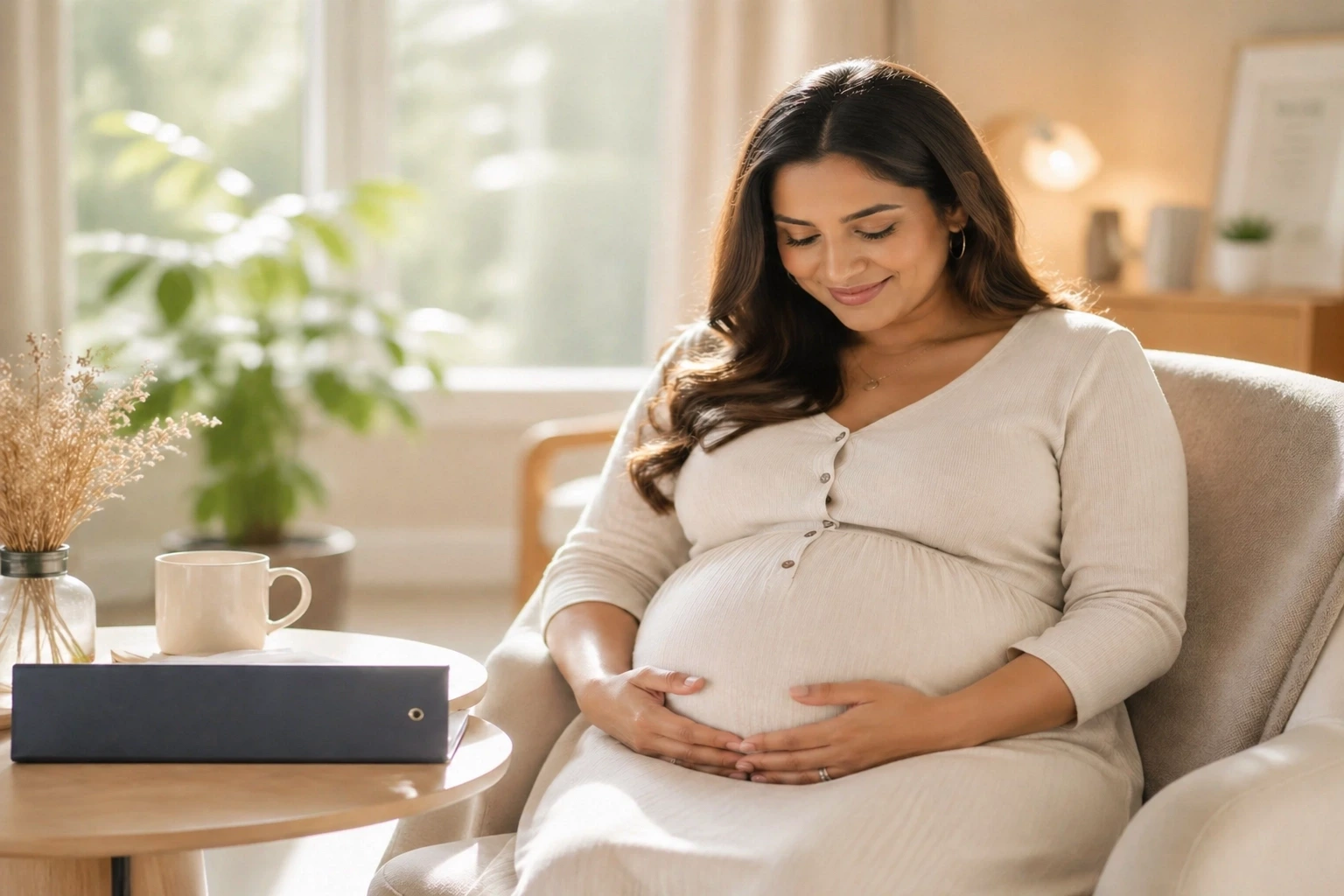 Pregnant Surrogate reflecting on agency support during a Surrogacy Journey.