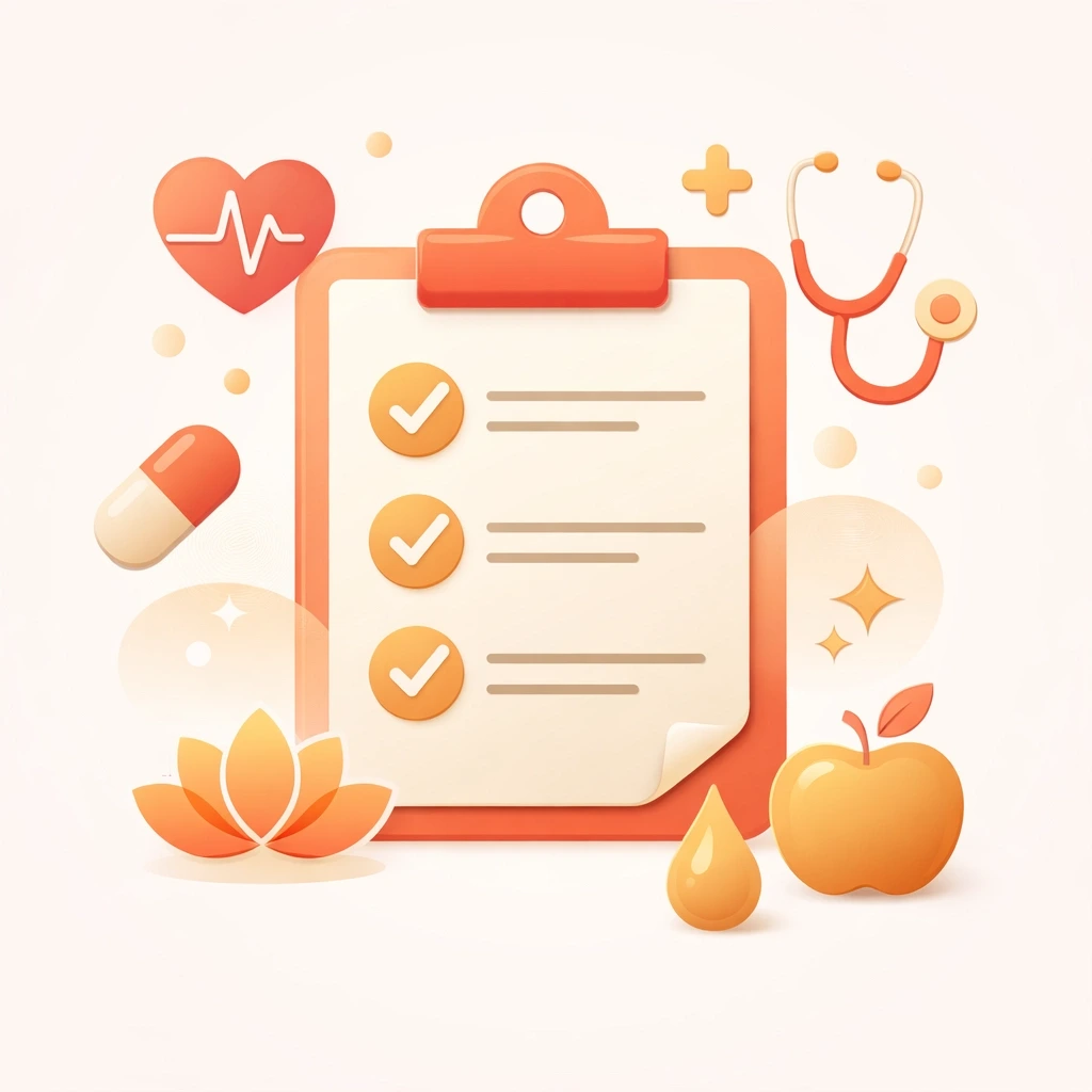 Medical health checklist for New Jersey surrogate screening evaluation