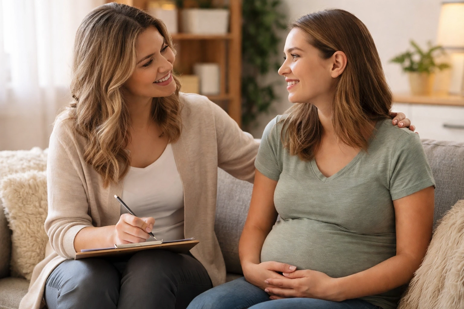 Golden Surrogacy team member providing support to a surrogate
