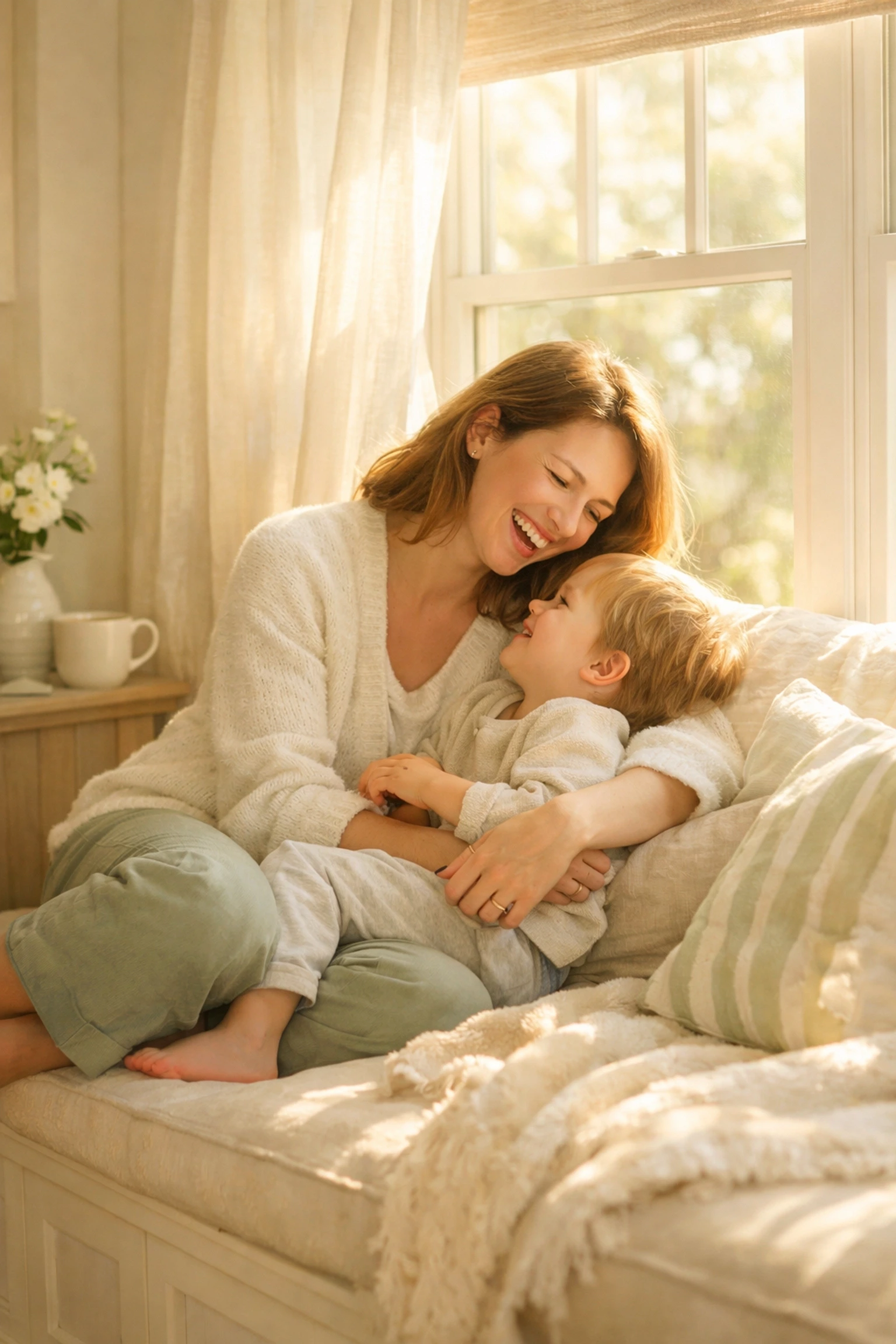 A happy mother and child illustrating the requirement of having a prior healthy pregnancy for Massachusetts surrogacy.