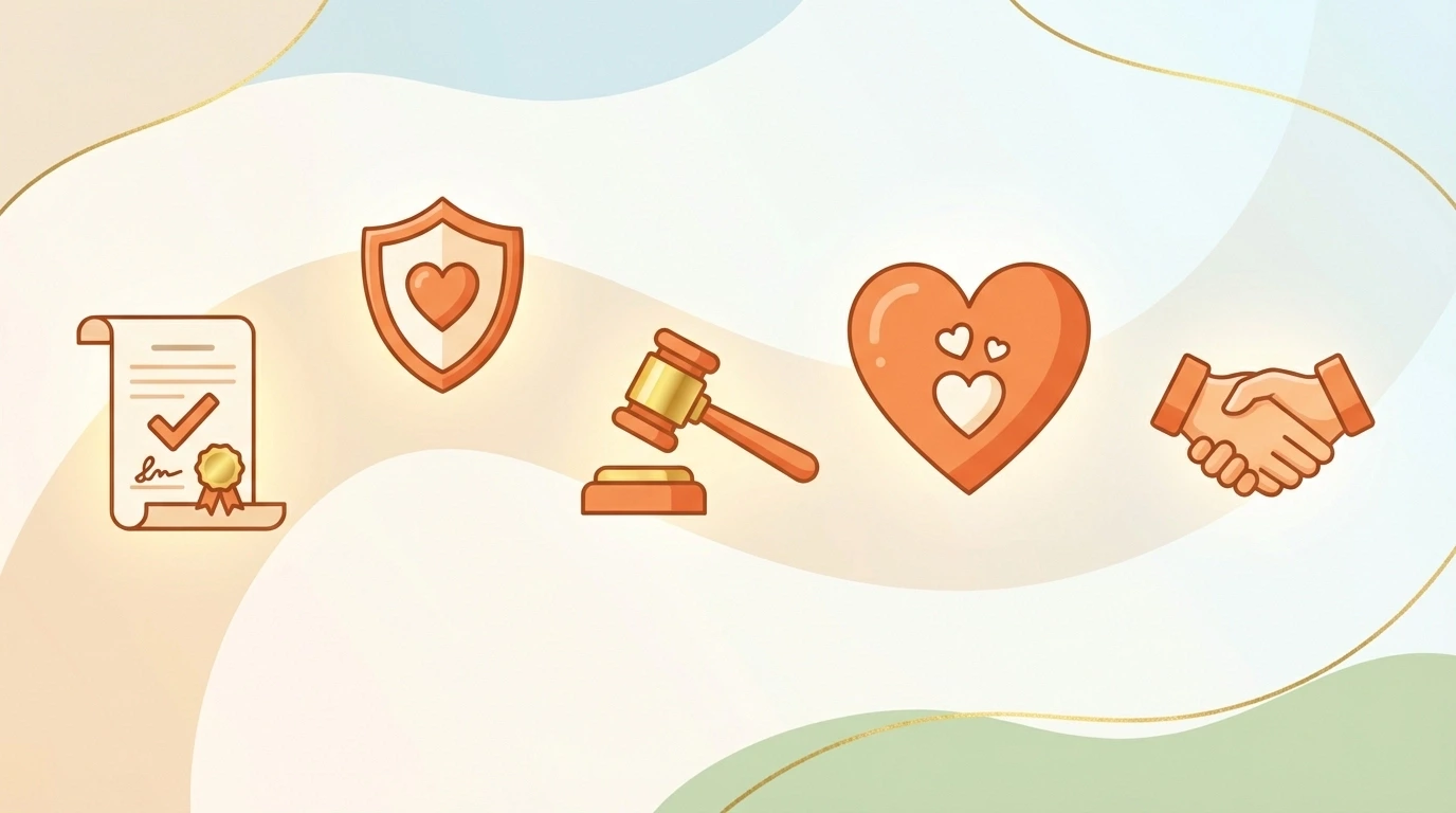 An infographic detailing the legal steps for surrogacy in California, including contract finalization, parentage orders, and legal representation requirements.