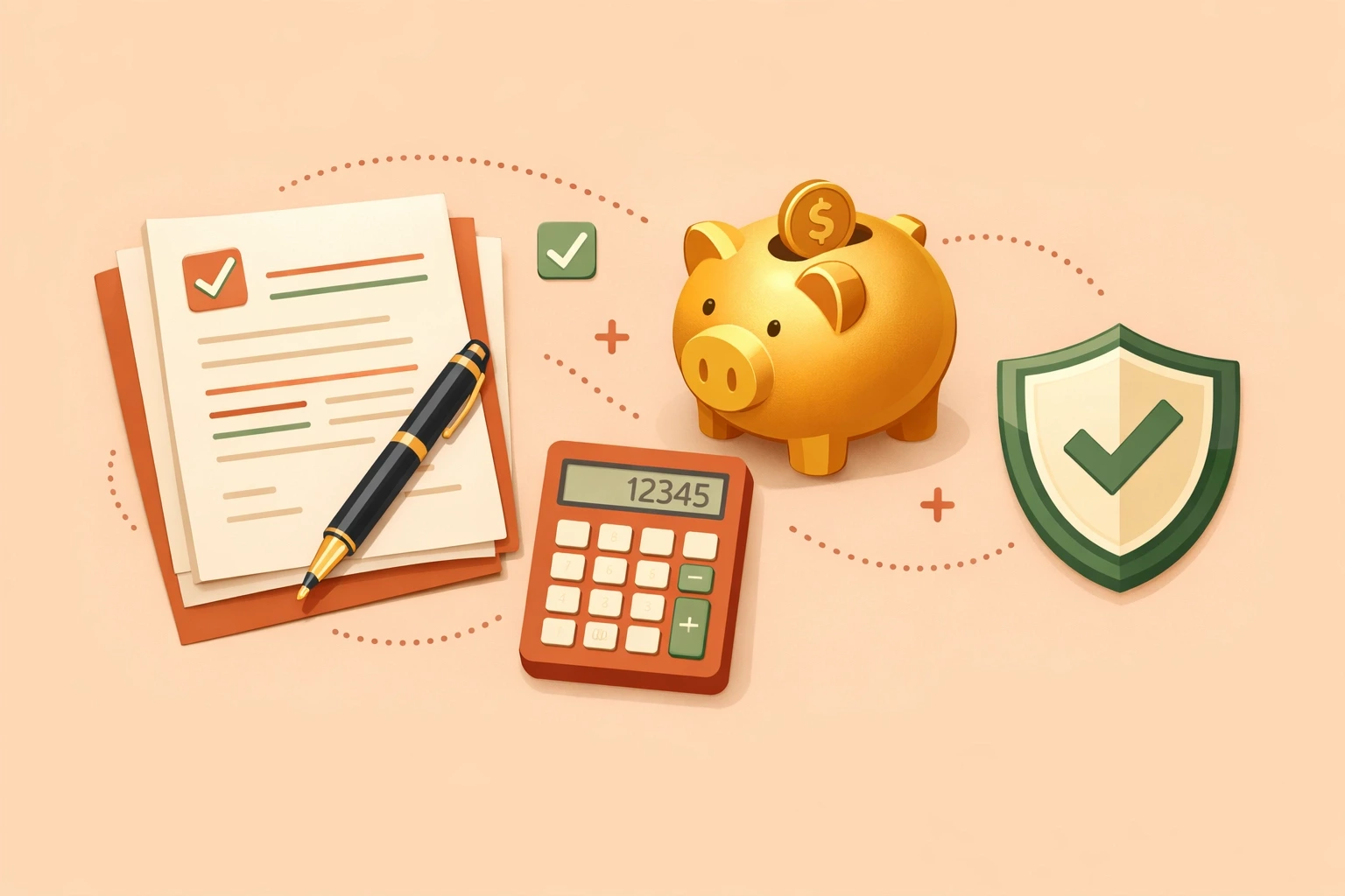 Financial planning documents showing surrogacy compensation and expense coverage