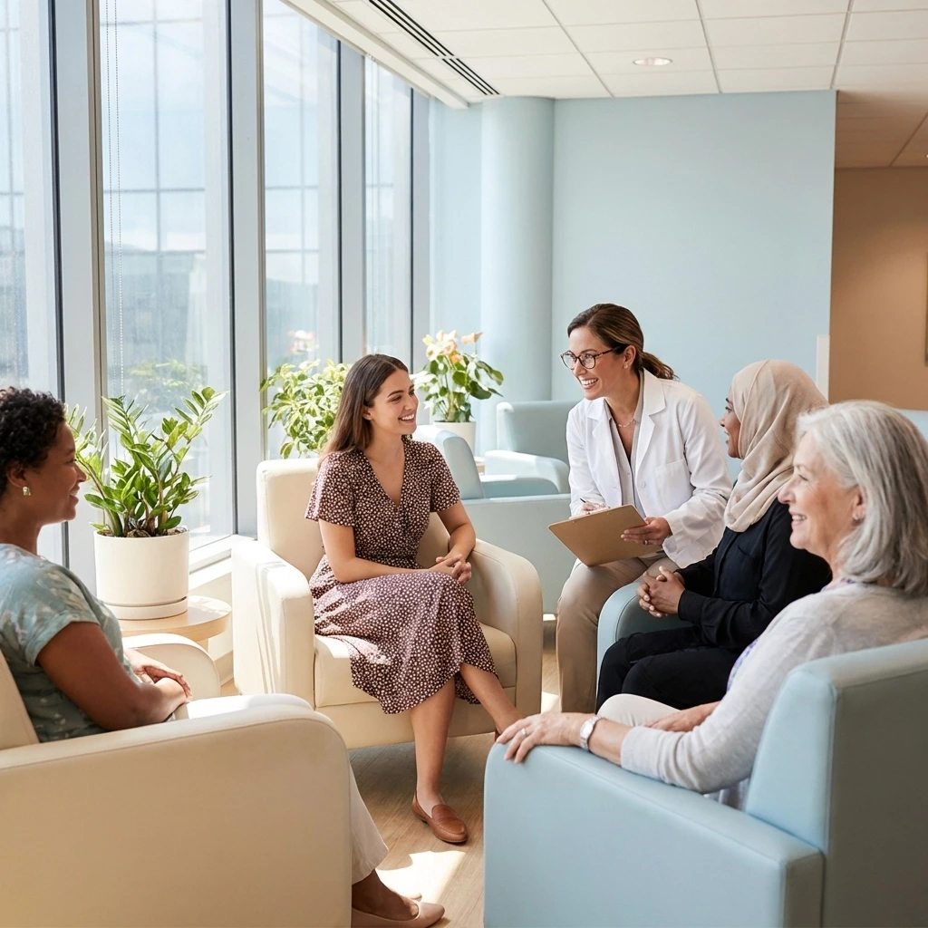 A reassuring clinical setting representing the comprehensive medical and psychological screening process required for New York surrogates to ensure safety and ethical care.