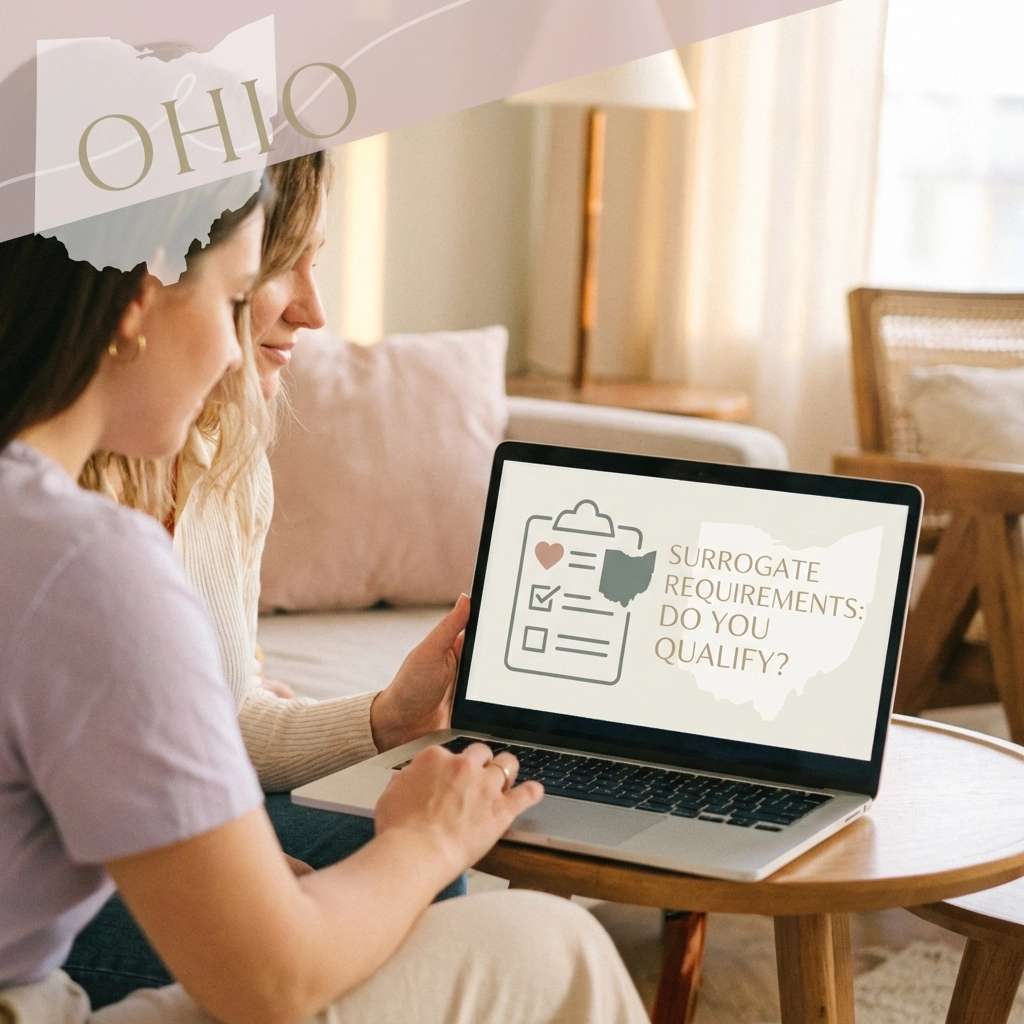 Ohio surrogate requirements overview showing eligibility criteria for gestational surrogates