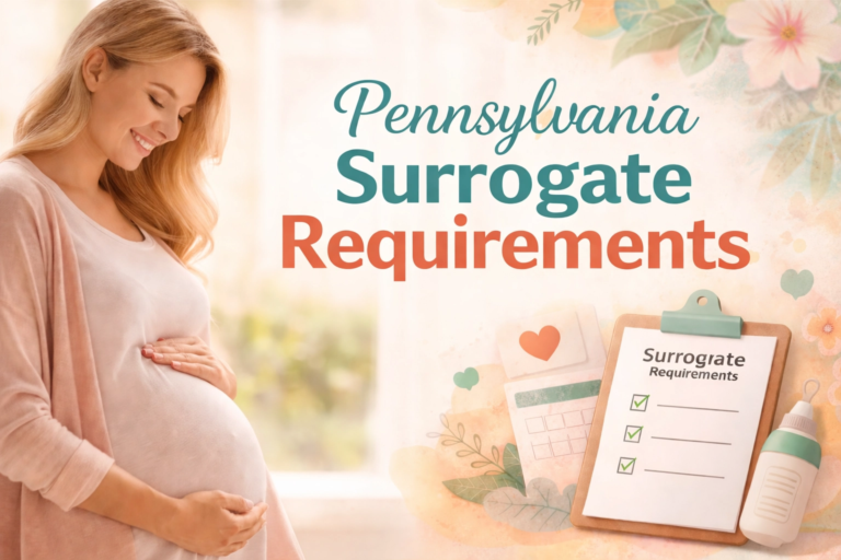 Pennsylvania surrogate requirements overview showing eligibility criteria for gestational surrogates