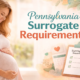 Pennsylvania surrogate requirements overview showing eligibility criteria for gestational surrogates