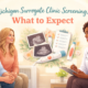 Michigan surrogate clinic screening process showing medical and psychological evaluations for gestational surrogates
