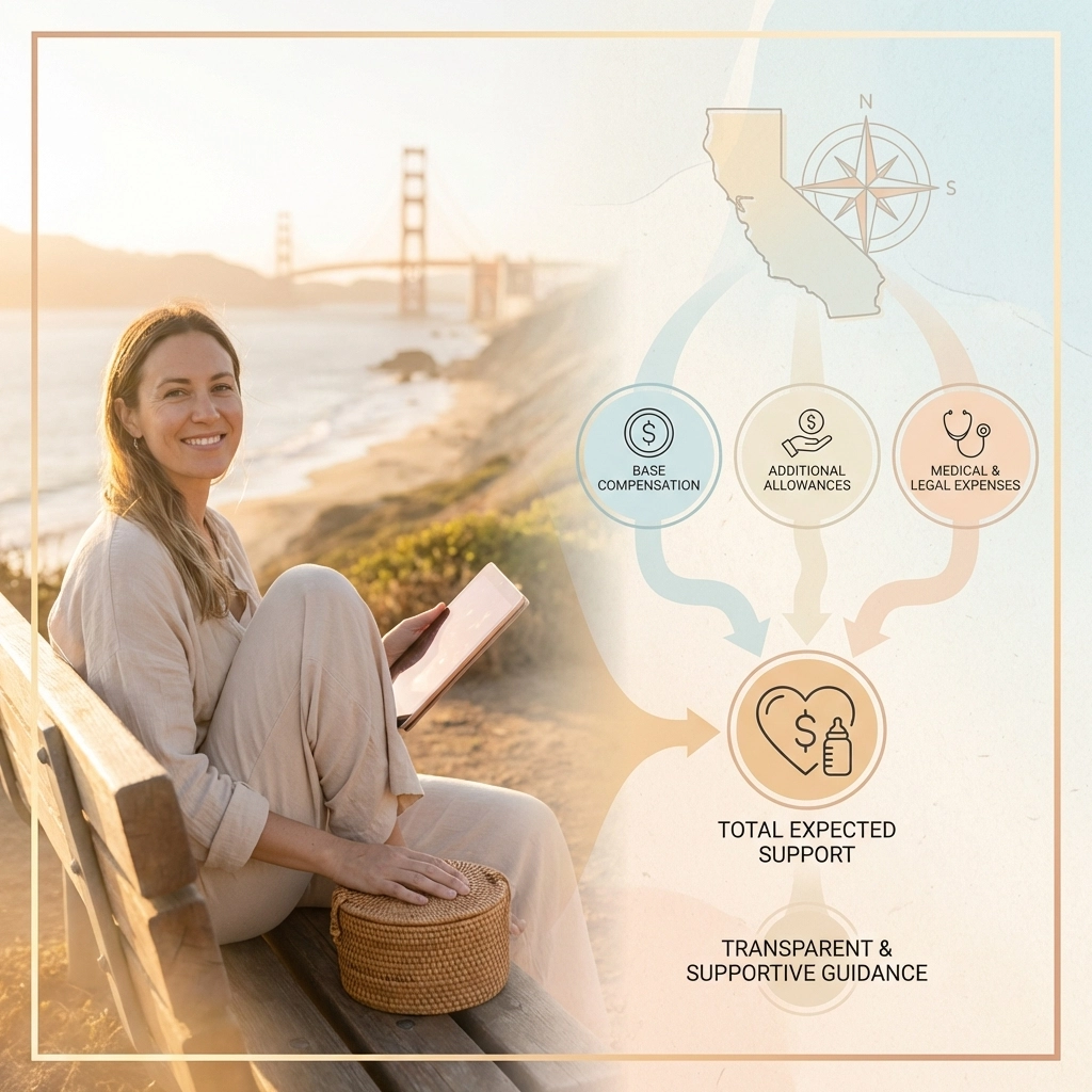 California surrogate compensation overview explaining typical pay and allowances for gestational surrogates