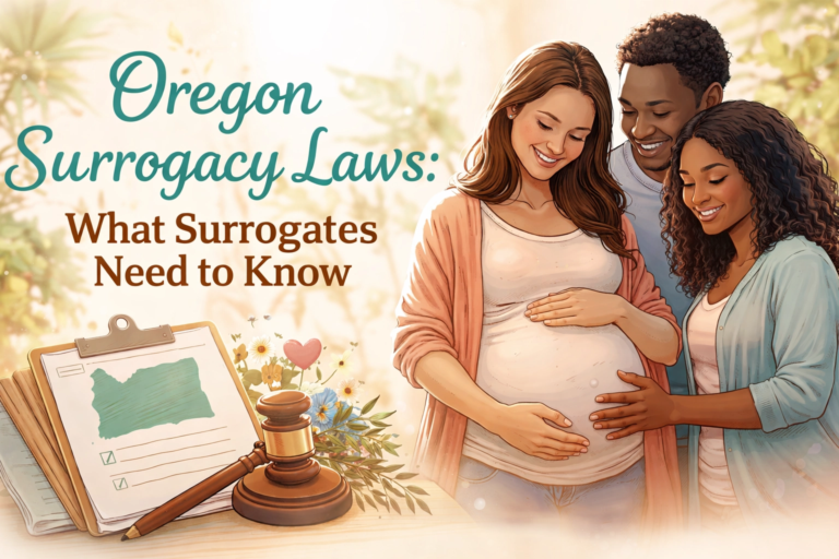 Oregon surrogacy laws overview outlining legal rights and requirements for gestational surrogates