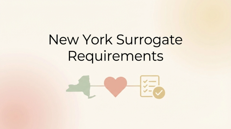 New York surrogate requirements overview showing eligibility criteria for gestational surrogates