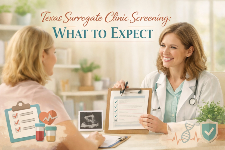 Texas surrogate clinic screening medical process for gestational surrogates