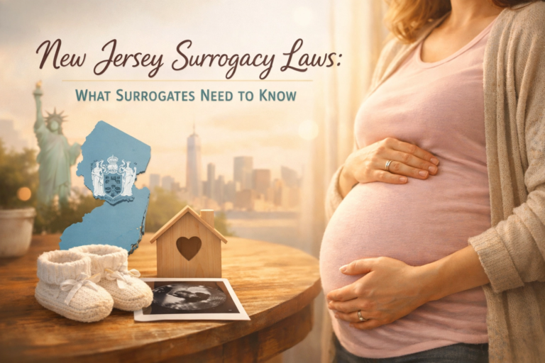 New Jersey surrogacy laws overview outlining legal rights and requirements for gestational surrogates