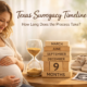 Texas surrogacy timeline overview showing the stages and length of the surrogacy process
