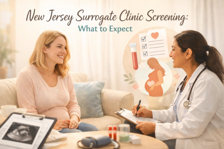 New Jersey surrogate clinic screening medical process for gestational surrogates