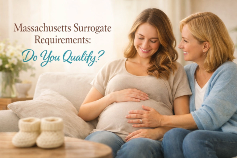 Massachusetts surrogate requirements overview showing eligibility criteria for gestational surrogates