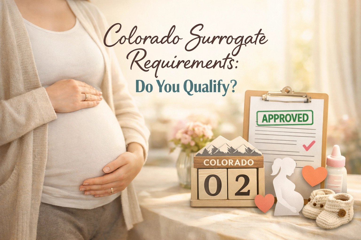 Colorado surrogate requirements overview showing eligibility criteria for gestational surrogates