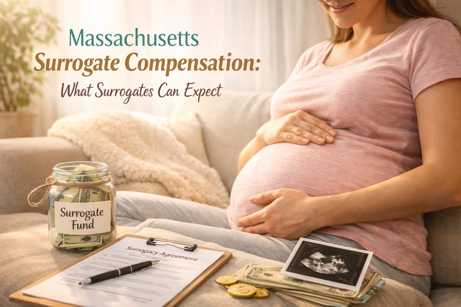 Massachusetts surrogate compensation overview explaining pay and benefits for gestational surrogates