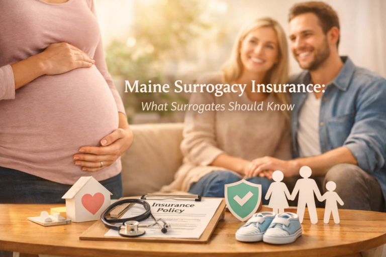 Maine surrogacy insurance overview explaining health insurance coverage for gestational surrogates
