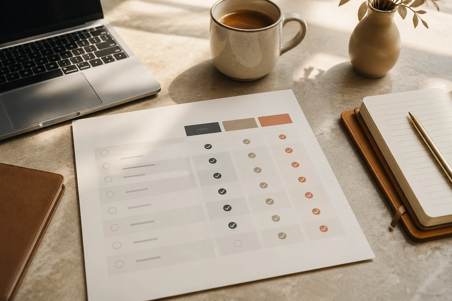 Checklist for comparing surrogacy agencies by transparency, support, screening, and communication.