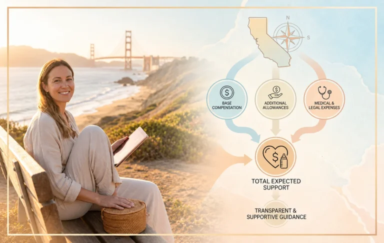California surrogate compensation overview explaining typical pay and allowances for gestational surrogates