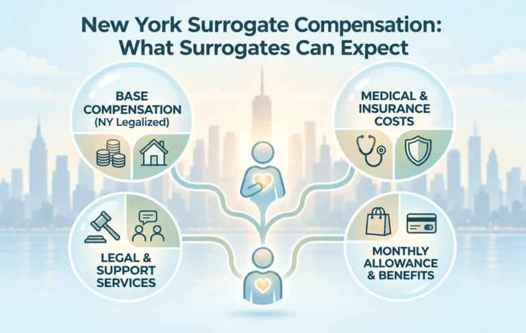 New York surrogate compensation overview explaining pay and benefits for gestational surrogates