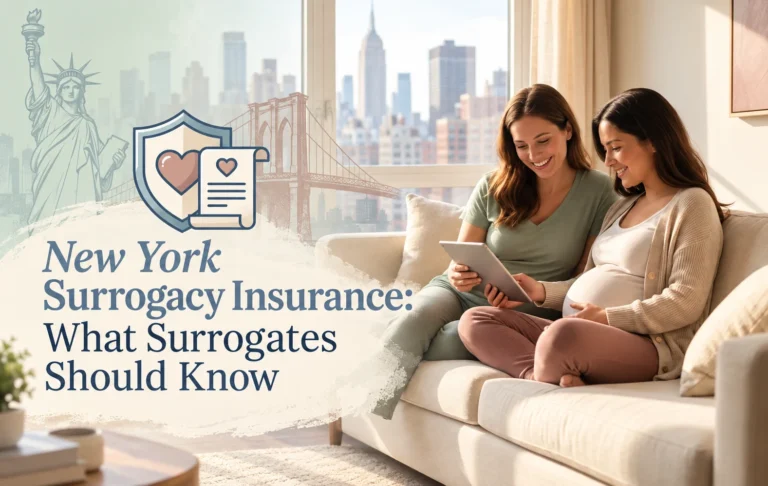 New York surrogacy insurance overview explaining health insurance coverage and maternity benefits for gestational surrogates