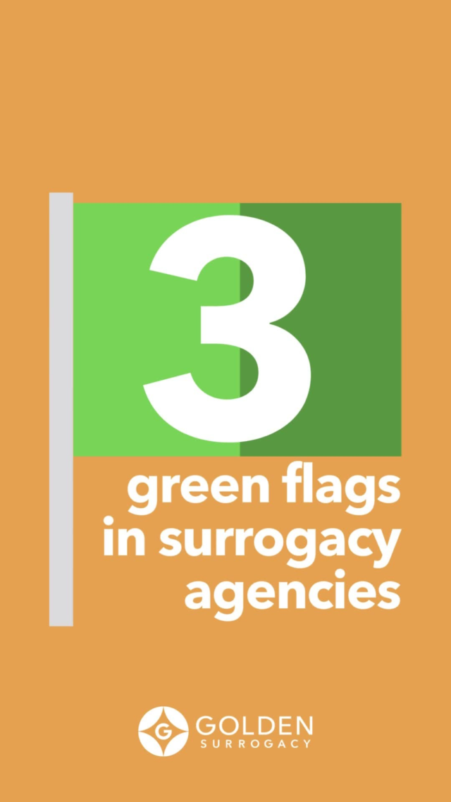 Looking for a surrogacy agency to help build your family? Here are 3 green flags to keep in mind:⁠
⁠
💚 Green Flag #1: Transparency ⁠
A trustworthy agency is open about costs, including Surrogate compensation. If you can easily find this info on their website, it’s a good sign they’re honest and upfront.⁠
⁠
💚 Green Flag #2: Positive Reviews ⁠
Look for agencies with strong reviews from both Intended Parents and Surrogates. Agencies with 5+ years of experience usually have plenty of positive feedback to show they’re reliable and client-focused.⁠
⁠
💚 Green Flag #3: Good Bedside Manner ⁠
How does the agency interact with you? Do they show genuine care and enthusiasm about your journey? A personal, attentive approach is key to feeling valued.⁠
⁠
Stay tuned for red flags to watch out for when choosing your agency. Your family-building journey is important!⁠
⁠
#GoldenSurrogacy #EveryoneDeservesAFamily #becomeasurrogate #surrogacy #surrogate #GoldenSurrogate #surrogacystory #surrogacyjourney #surrogatefamily #surrogacyrocks #gestationalsurrogacy #proudsurrogate #surrogacyagency #intendedparents #family #fertility #lgbtq #lgbt