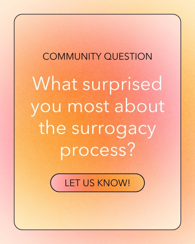 ⭐GOLDEN COMMUNITY QUESTION⭐⁠
⁠
We want to hear from YOU! What surprised you most about the surrogacy process? Was it the timeline, the unexpected emotions along the way, or something else entirely?⁠
⁠
Let us know in the comments! We can’t wait to read your stories!⁠
⁠
#GoldenSurrogacy #EveryoneDeservesAFamily #becomeasurrogate #surrogacy #surrogate #surrogacystory #surrogacyjourney #surrogatefamily #surrogacyrocks #gestationalsurrogacy #proudsurrogate #surrogacyagency #intendedparents #family #fertility #lgbtq #lgbt