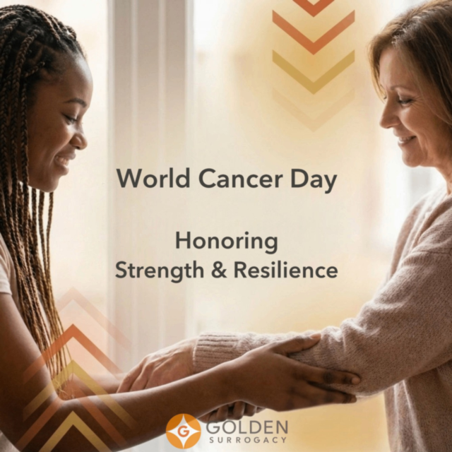 Surrogacy is a journey that demands hope, courage, and resilience for Intended Parents and Surrogates alike. On World Cancer Day, we honor every person who faces the challenges of health and uncertainty with strength and heart. If you’re navigating family building after or during cancer, you're not alone. Golden Surrogacy is here to guide you with empathy, clarity, and expertise every step of the way. Medical complexity is real, but so is progress. 

Here’s what to keep in mind:

➡️ Health is the foundation of surrogacy; our Surrogates are medically screened above ASRM standards.

➡️ Our journey management offers transparent, compassionate care for every unique path.

➡️ We handle all details; so you focus on what matters most: your family.

Questions about surrogacy after cancer? Reach out today.

#Surrogacy #WorldCancerDay #Cancer #SurrogacyJourney #GoldenSurrogacy