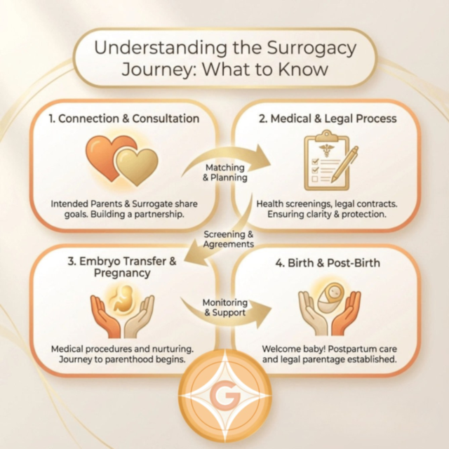 Taking the first step in your Surrogacy journey can feel overwhelming, but you are not alone. Whether you’re hoping to grow your family as an Intended Parent or considering becoming a Surrogate, it all starts with understanding the basics and being supported every step of the way!

Here’s a quick look at the essentials

🧡 Transparent, phased process with no surprises
🧡 Thoughtful Surrogate Matching for the best connection
🧡 Guidance through every clinic, legal, and medical milestone
🧡 Compassionate support for Intended Parents and Surrogates alike

At Golden Surrogacy, our lived experience as both Intended Parents and professionals means we guide you with empathy, clarity, and expertise every step of the way. Questions about the process? Reach out today!

#GoldenSurrogacy #SurrogacyJourney #FamilyBuilding #Surrogates #IntendedParents