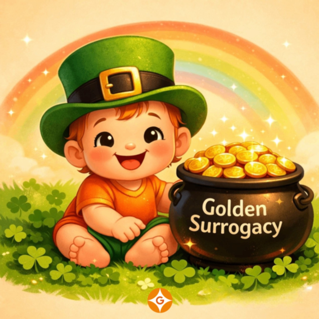 Happy St. Patrick’s Day! 🍀 

Whether you’re an Intended Parent waiting for your 'pot of gold' or an amazing Surrogate sharing your luck, we are so grateful to have you in the Golden family. 

Wishing everyone a day filled with luck, love, and maybe a little bit of magic! ✨

#StPatricksDay #GoldenSurrogacy #SurrogacyJourney #PotOfGold