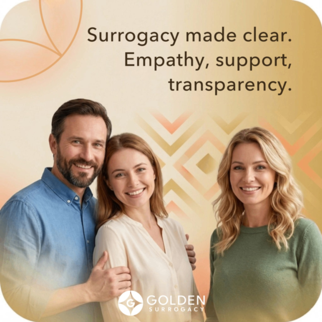Feeling uncertain about your next step in Surrogacy? You are not alone. At Golden Surrogacy, we truly understand what you’re going through because we’ve walked this path ourselves as former Intended Parents. Whether you’re an Intended Parent dreaming of family building or a Surrogate looking to make a difference, we will take your hand and guide you with empathy and transparent support every step of the way.

Here’s a quick look at the essentials:

➡️ Golden Guarantee Program: all-in, fixed cost transparency
➡️ 99% successful match rate for Intended Parents and Surrogates
➡️ Strong support and transparent compensation for Surrogates
➡️ Total journey management: matching, egg donor, legal, IVF appointments

We take care of all the details, so you can focus on building your family. Questions or unsure where to start? Send us a message: let’s talk! 

#GoldenSurrogacy #SurrogacyJourney #FamilyBuilding #Surrogates #IntendedParents
